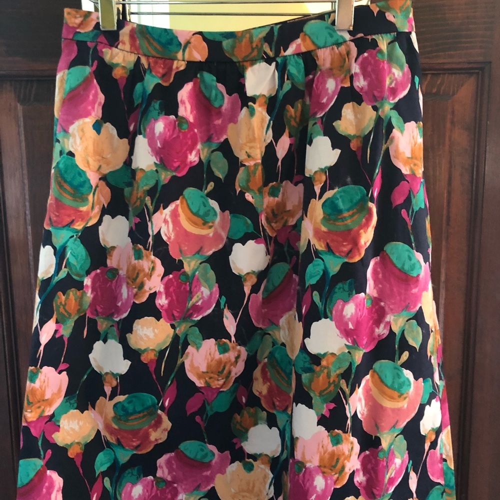 Jcrew floral skirt
